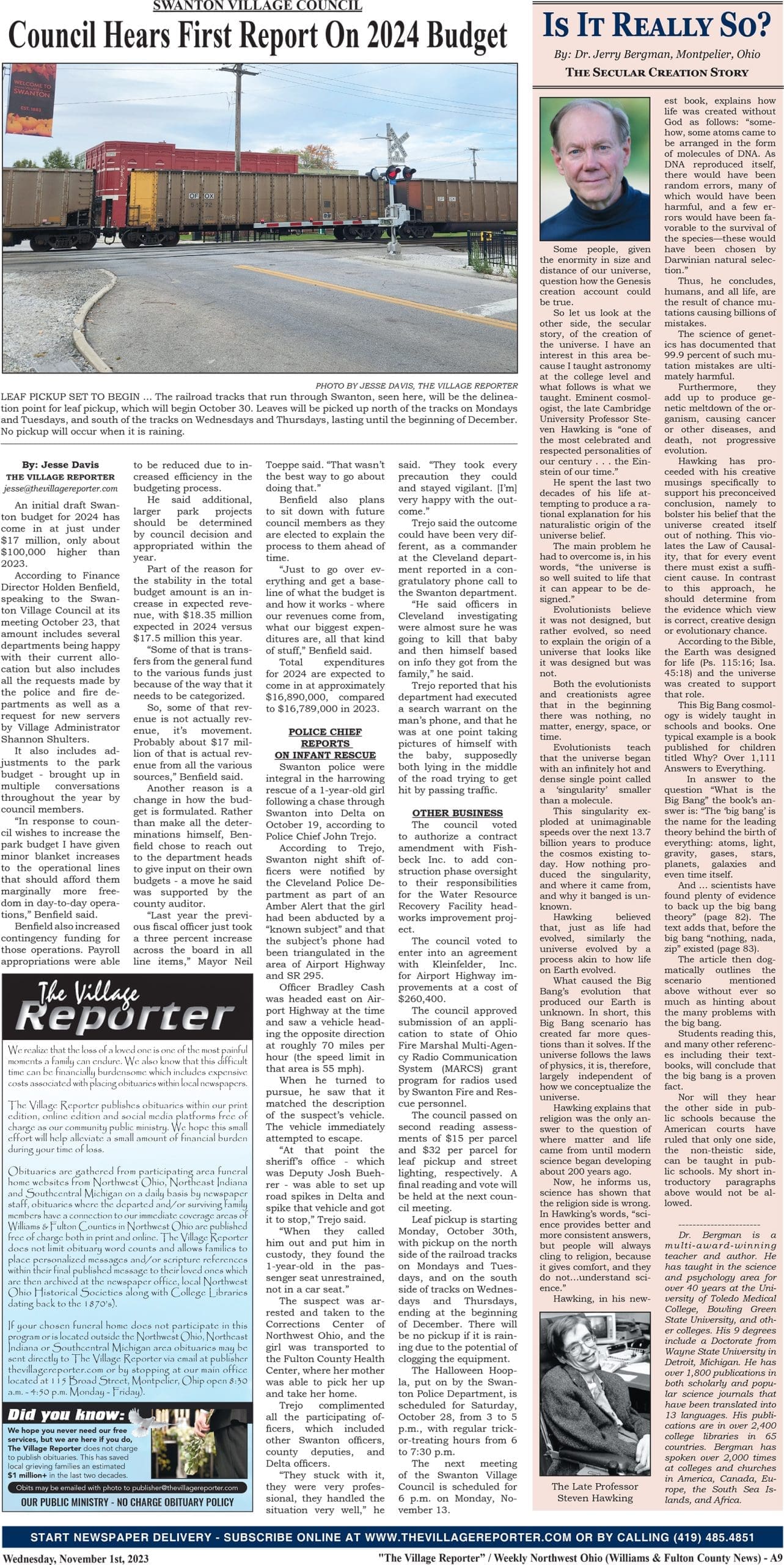 Weekly Columns From News Contentmedia1 West Unity Ohio